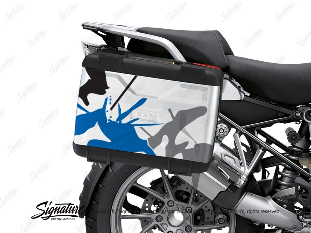 BMW R1200GS LC M90 Grey Camo Stickers Kit - Signature Custom Designs