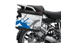 BSTI 3613 BMW R1250GS Vario Pannier Safari Blue Grey Stickers Kit 02