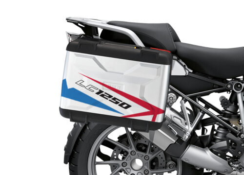 BSTI 3615 BMW R1250GS Vario Pannier Spike Red Blue Stickers Kit 02
