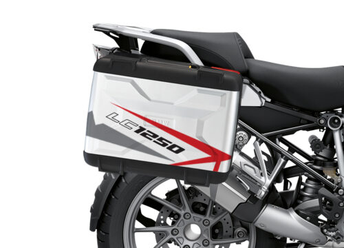BSTI 3617 BMW R1250GS Vario Pannier Spike Red Grey Stickers Kit 02