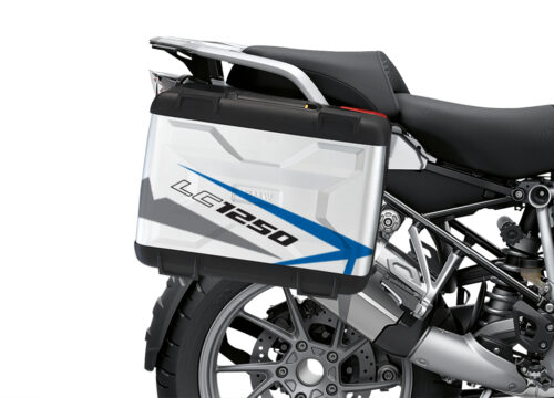 BSTI 3618 BMW R1250GS Vario Pannier Spike Blue Grey Stickers Kit 02