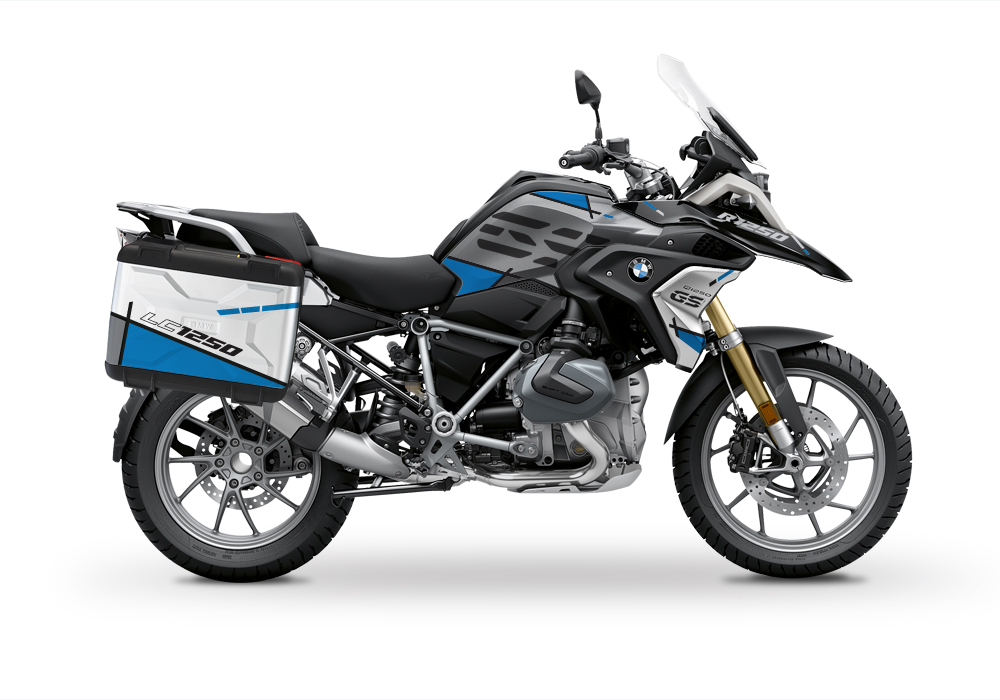 BSTI 3625 BMW R1250GS Vario Pannier Vector Blue Stickers Kit 01