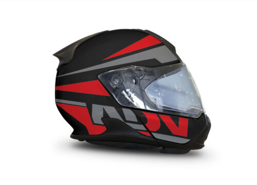 HEL 3426 BMW System 7 Black Vivo Series Red Grey Stickers Kit 02