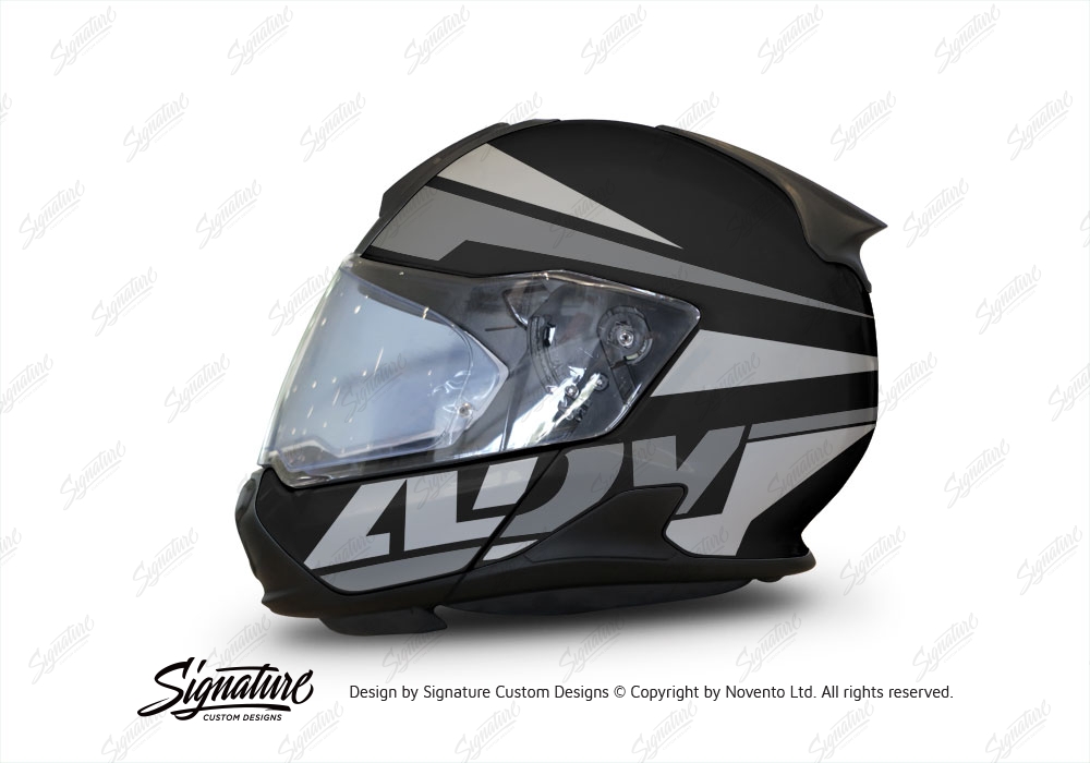 Bmw System 7 Helmet Black Vivo Series Grey Variations Stickers Signature Custom Designs
