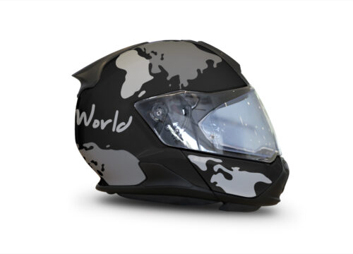 HEL 3439 BMW System 7 Black The Globe Series Grey Variations Stickers Kit 02