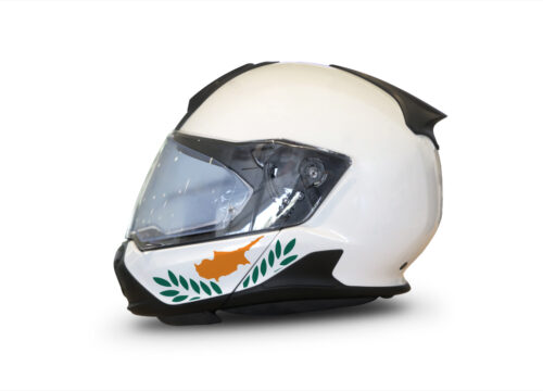 HEL 3445 BMW System 7 Light White The Flag Series Stickers Kit Cyprus