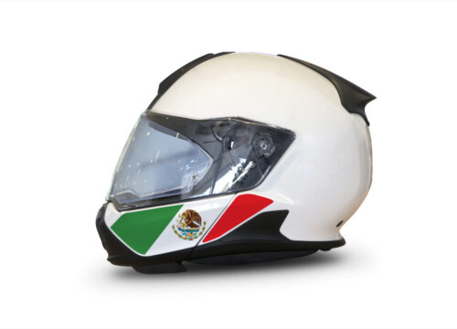 HEL 3445 BMW System 7 Light White The Flag Series Stickers Kit Mexico