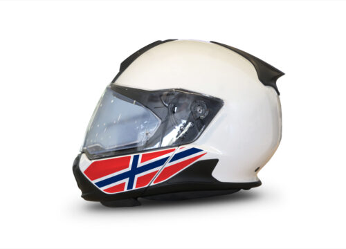 HEL 3445 BMW System 7 Light White The Flag Series Stickers Kit Norway