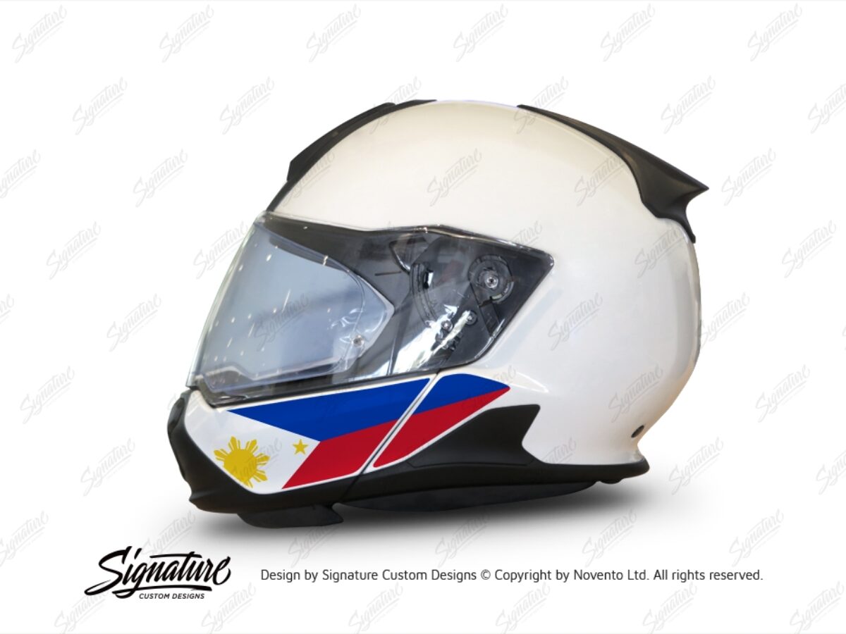 custom motorcycle helmets philippines BMW System 7 Helmet The Flag Series Philippines Stickers