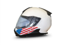 HEL 3445 BMW System 7 Light White The Flag Series Stickers Kit USA