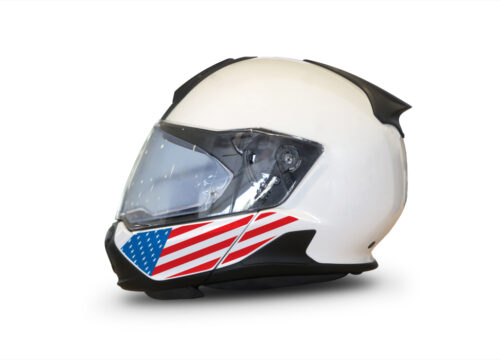 HEL 3445 BMW System 7 Light White The Flag Series Stickers Kit USA