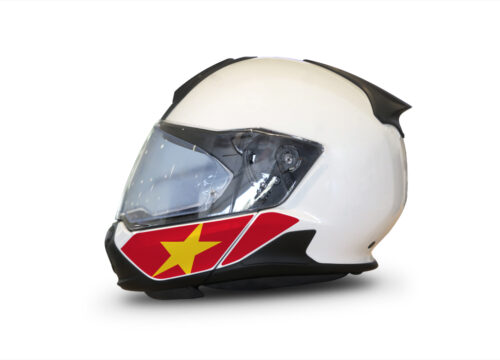 HEL 3445 BMW System 7 Light White The Flag Series Stickers Kit Vietnam