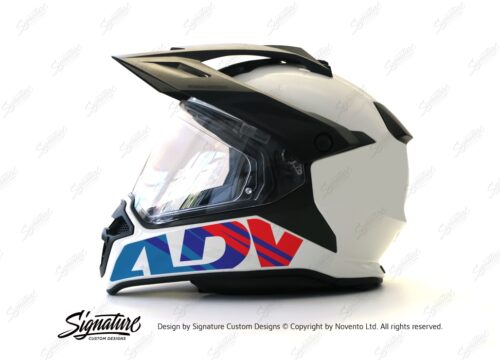 HEL 3716 BMW Enduro 2015 Helmet White ADV Msport Sticker 01