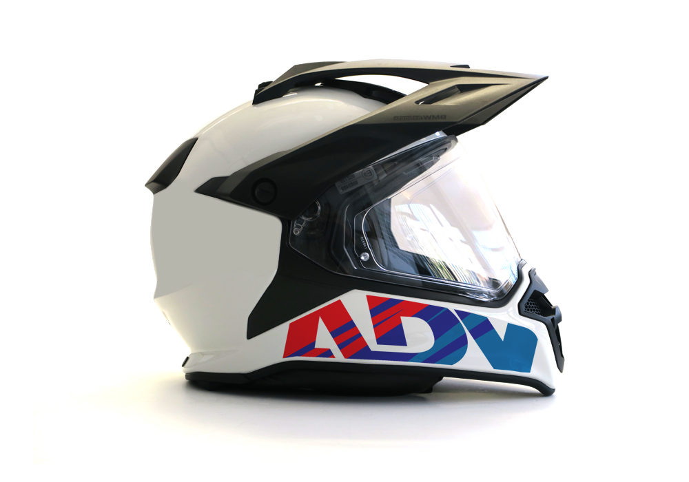 HEL 3716 BMW Enduro 2015 Helmet White ADV Msport Sticker 02
