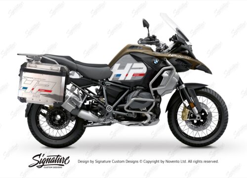 BKIT 3697 BMW R1250GS Adventure Style Exclusive HP Edition Side Tank Fender Stickers with Panniers 01