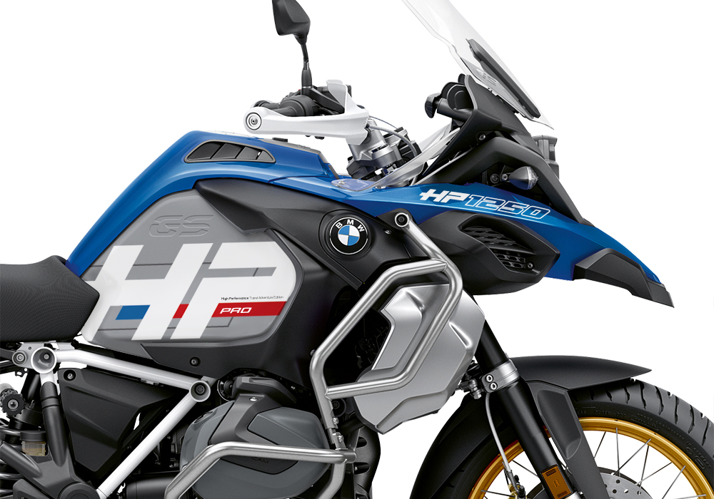BKIT 3700 BMW R1250GS Adventure Style HP Silver Tank HP Edition Side Tank Fender Stickers 02