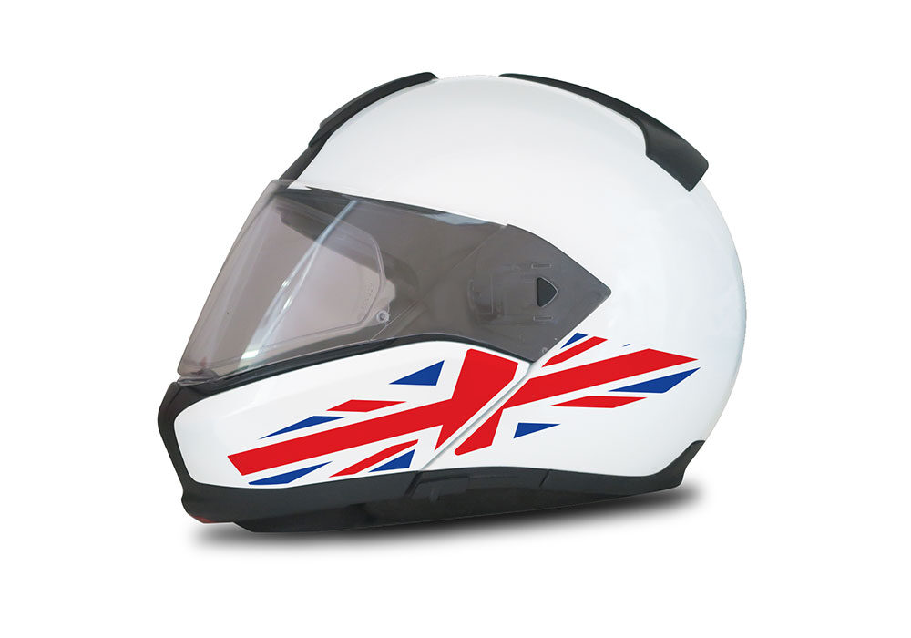 HEL 4009 BMW System 6 Helmet UK Flag Stickers