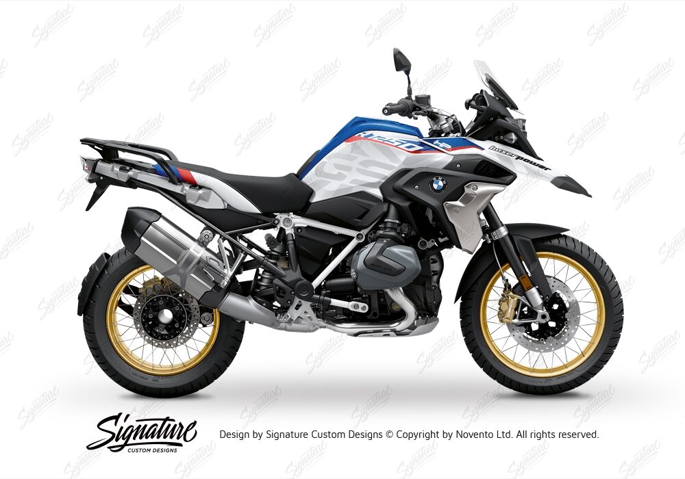 BKIT 3751 BMW R1250GS Style HP Dazzle Gray Variations Stickers Kit 01