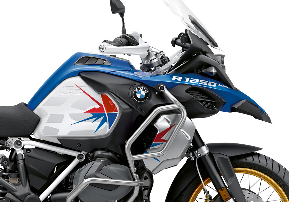 BKIT 3756 BMW R1250GS Adventure Style HP Spike V2 Red Blue Stickers Kit 02