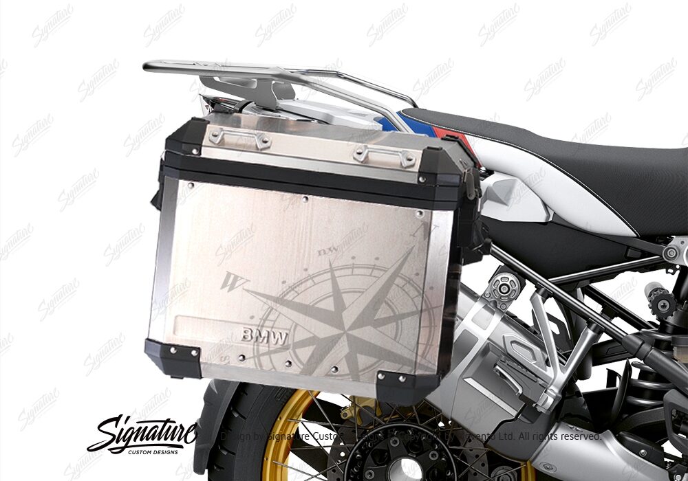 BKIT 3776 BMW Alluminium Panniers Compass Stickers Kit with Protective Films 02