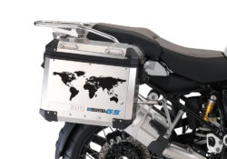 BSTI 1008 BMW GS Alluminium Panniers The World R1200GS Stickers Cobalt Blue 02