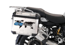 BSTI 1089 BMW GS Alluminium Panniers The World GS R1200 Stickers Cobalt Blue 02