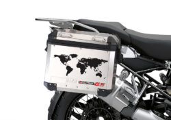 BSTI 3780 BMW GS Alluminium Panniers The World R1250GS Stickers Red 02