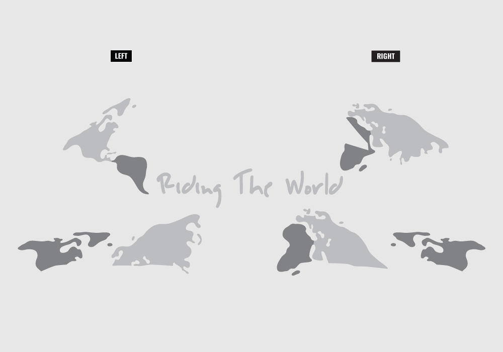 HEL 3738 AGV AX 8 DUAL Helmet Carbon The Globe Silver Variations Stickers Kit