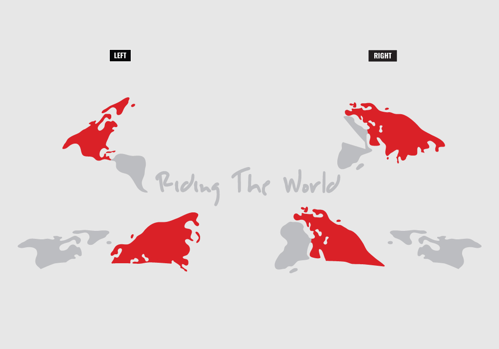 HEL 3740 AGV AX 8 DUAL Helmet Carbon The Globe Red Silver Stickers Kit