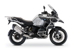 BKIT 3785 BMW R1200GS LC Adventure Alpine White Compass Grey Side Tank Stickers Kit 01