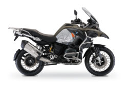 BKIT 3820 BMW R1200GS LC Adventure Olive Green Compass with Side Tank Orange Stickers Kit Silver 01
