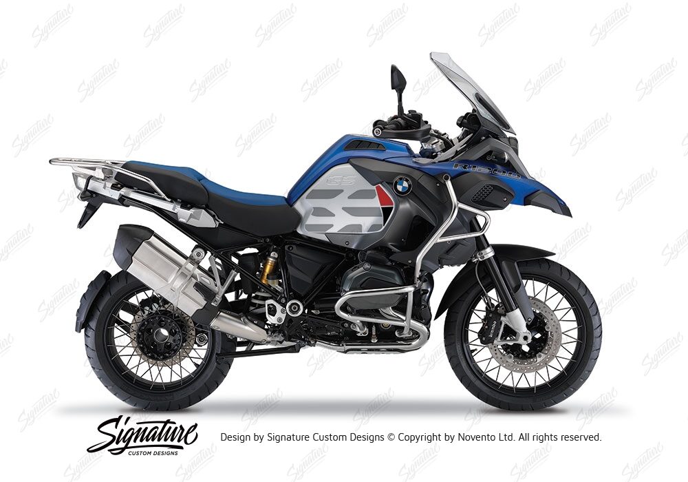 BKIT 3862 BMW R1200GS LC Racing Blue GS Lines Style HP Red Black 01