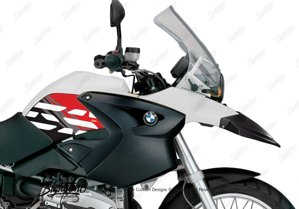 BKIT 3892 BMW R1200GS 2004 2007 Alpine White Style Anniversary LE Red 02