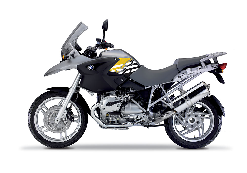 BKIT 3901 BMW R1200GS 2004 2007 Granite Grey Style Anniversary LE Yellow 01