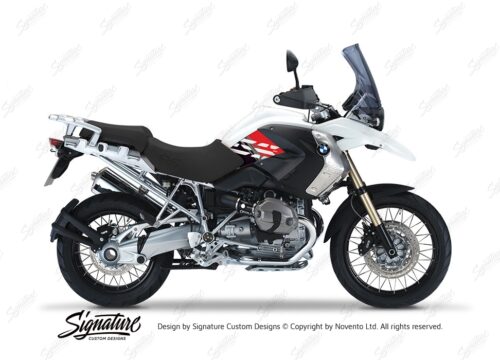 BKIT 3916 BMW R1200GS 2008 2012 Alpine White Style Anniversary LE Red Stickers