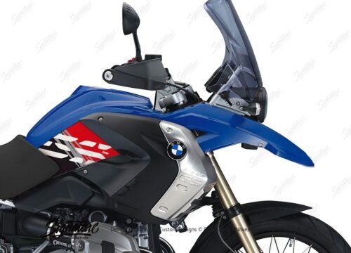 BKIT 3919 BMW R1200GS 2008 2012 Bright Blue Style Anniversary LE Red Stickers 02