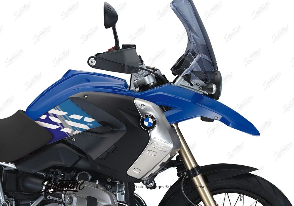 BKIT 3922 BMW R1200GS 2008 2012 Bright Blue Style Anniversary LE Blue Stickers 02
