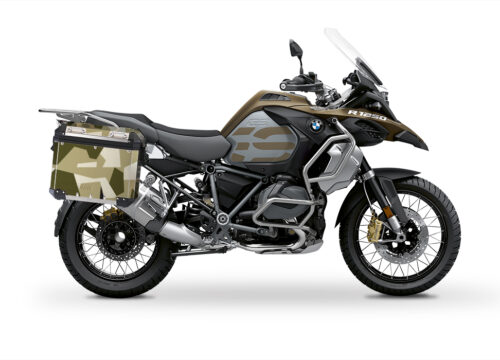 BSTI 3933 BMW R1250GS Adventure Pannier M90 Camo Military Full Wrap Stickers Kit 01