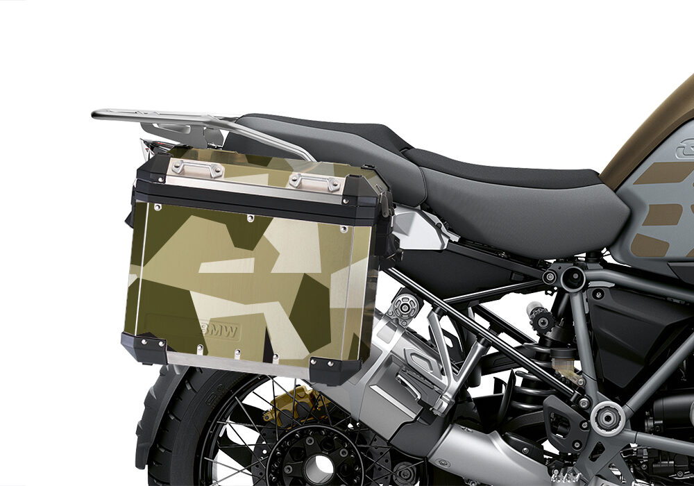 BSTI 3933 BMW R1250GS Adventure Pannier M90 Camo Military Full Wrap Stickers Kit 02