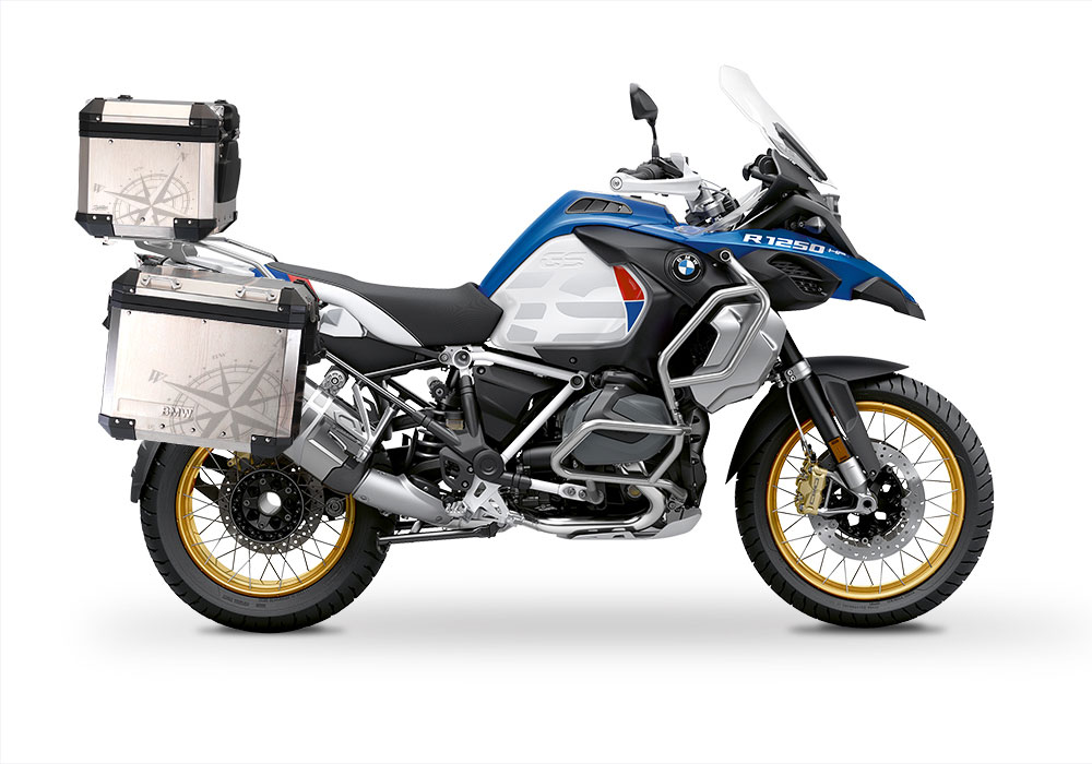 BSTI 3936 BMW Alluminium Top Box Compass Stickers Kit 01 1