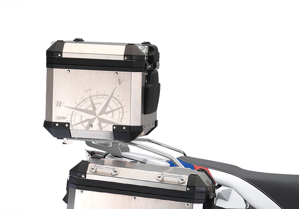 BSTI 3936 BMW Alluminium Top Box Compass Stickers Kit 02 1