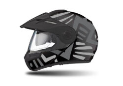 HEL 3943 Schuberth E1 Helmet Black Massai Grey Silver