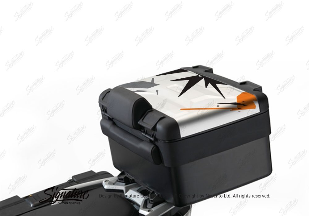 BKIT 4006 Vario Top Box Safari Spike Orange Black Grey Stickers Kit