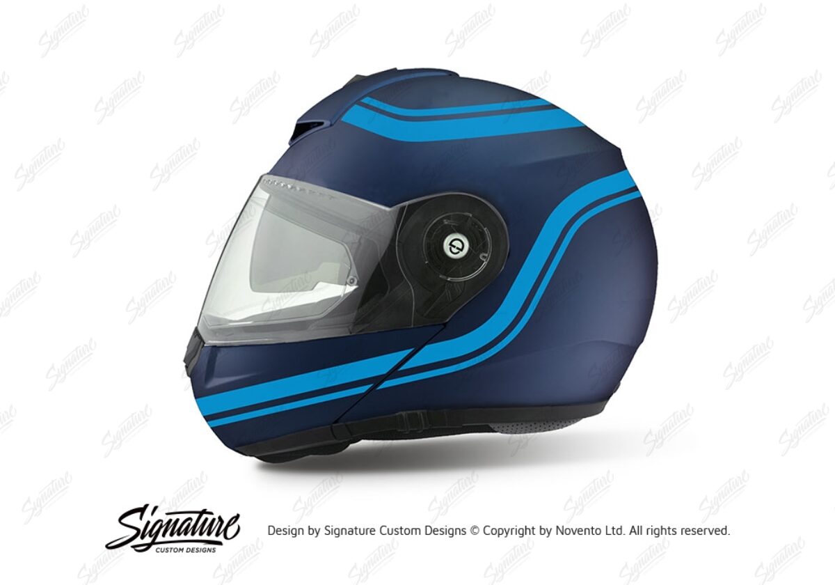 Schuberth C3 ヘルメット デカールモデル 58/59 カバー付き Schuberth C3 Pro Helmet (Blue) Retroline Series Stickers