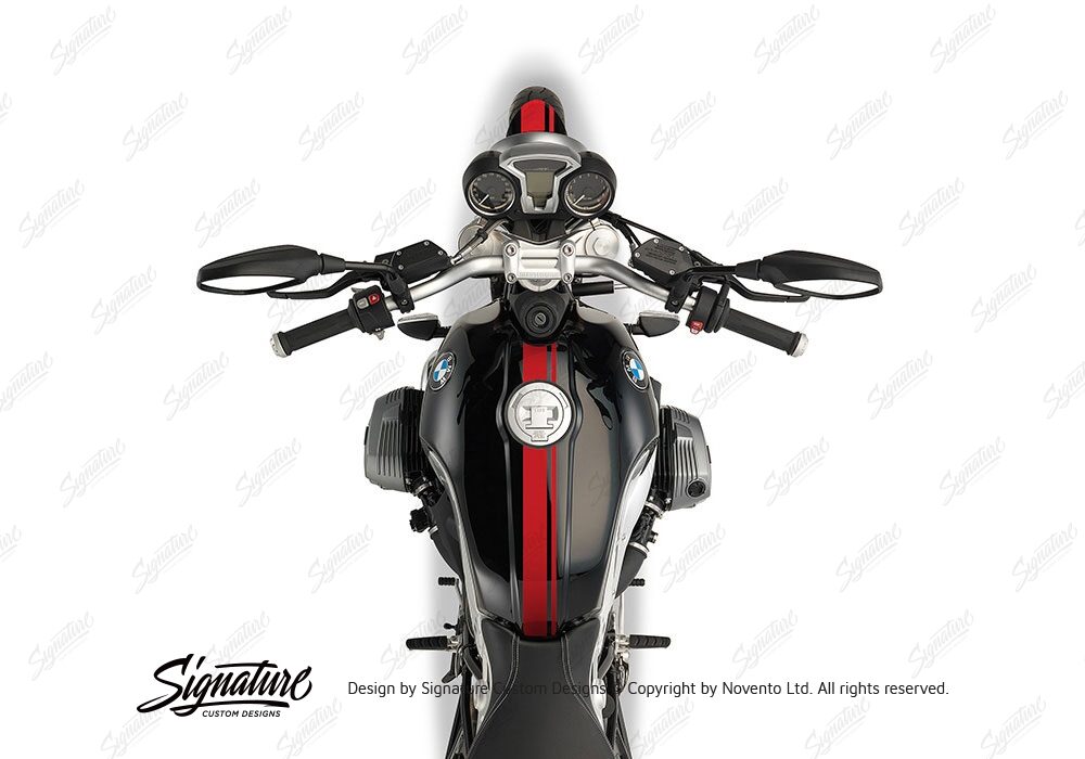BKIT 4021 BMW R nineT Full Double Stripes Stickers Red02