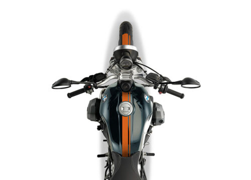 BKIT 4024 BMW R nineT Pure Full Double Stripes Stickers Orange 1