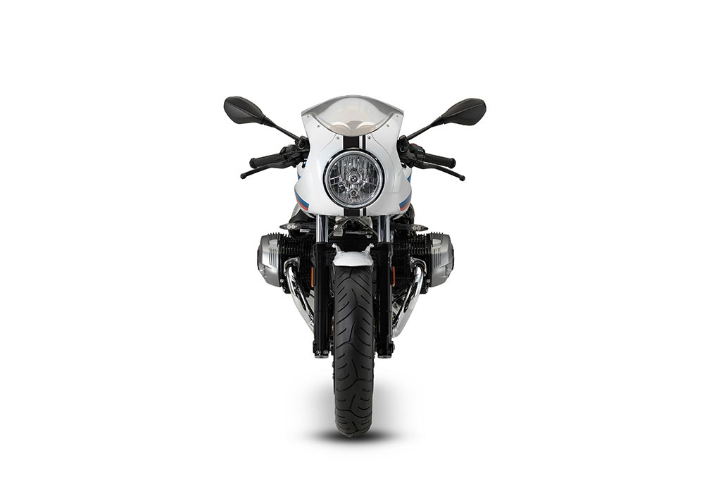 BKIT 4027 BMW R nineT Racer Full Double Stripes Stickers front Black