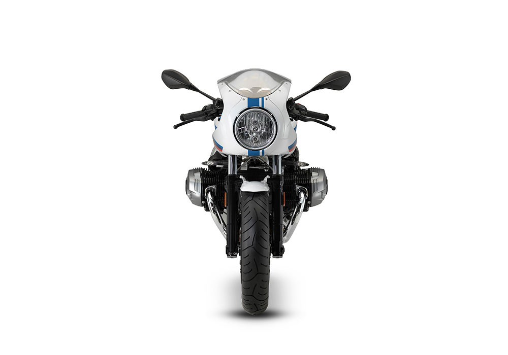 BKIT 4027 BMW R nineT Racer Full Double Stripes Stickers front Cobalt Blue