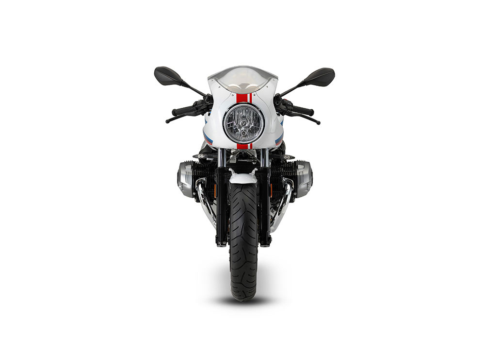 BKIT 4027 BMW R nineT Racer Full Double Stripes Stickers front Red