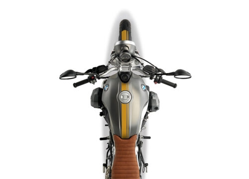 BKIT 4030 BMW R nineT Scrambler Full Double Stripes Stickers Saffron Yellow 02
